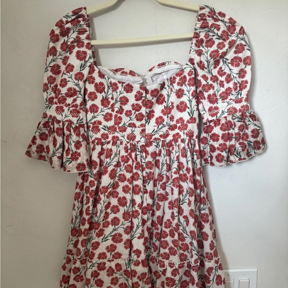 Agua by Agua Bendita Linen Floral Mini Dress XS - Picture 7 of 9